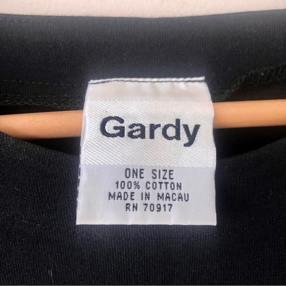 Gardy Embroidered Black Nautical Theme Three Quarter Length Sleeve Top - Picture 4 of 7